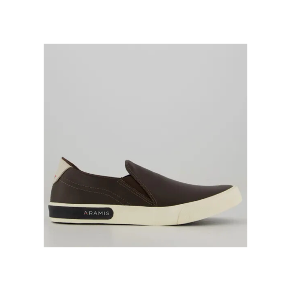 Tênis Aramis Stripe Slip On Marrom