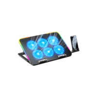 Suporte Notebook Gamer Rgb Ergonomico 6 Fans Coller Celular