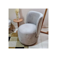 Poltrona Bia Veludo/Suede Decorativa Modelo Orgânico Luxo Sala Escritório Salão - Belim Móveis