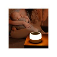 Máquina De Ruído Branco Para Crianças Com Luz Noturna USB Recarregável Sleep Sound Player
