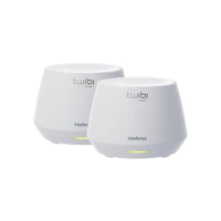 Conjunto de Roteador Sem Fio WI-FI 6 Twibi Force AX Branco Intelbras