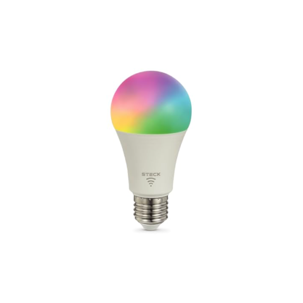 Steck, Lâmpada Rgb+ 12W Wi-Fi Ble, Ambiente Conectado, SLAMP1