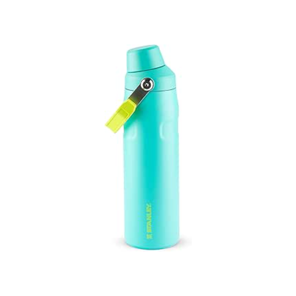 Stanley - Garrafa de água Aerolight com tampa de fluxo rápido, copo isolado a vácuo para bebidas frias, aço inoxidável leve, 710 ml, Tropical Teal