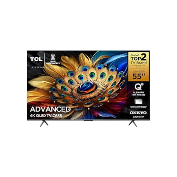 TCL QLED TV 55” C655 4K UHD GOOGLE TV DOLBY VISION ATMOS