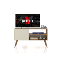Rack Bancada Gardénia Com Pés Retrô Moderno - Cor