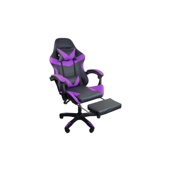 Cadeira Gamer Stillus Ergonômica Com Apoio Para Os Pés - Roxo