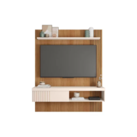 Painel Para Tv 55 Polegadas Marrom Moon Caemmun