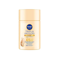 NIVEA SUN Protetor Solar Fluido Facial Tripla Proteção Antissinais FPS 65 40ml