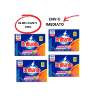4 Caixas Sabão Em Pó Brilhante 400 Gramas Cada Caixa Envio Imediato Promoção