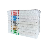 Kit 10 Pano de Prato Atoalhado Para Cozinha Felpudo Premium 45x70cm 370g/m² 100% Algodão - Sortido