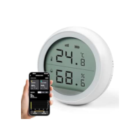 Sensor de Temperatura e Umidade Smart, Sensor de Temperatura, Sensor Temperatura Umidade, Termometro Ambiente, Para Detetar Alterações de Temperatura e Humidade, Ligações de Gateway