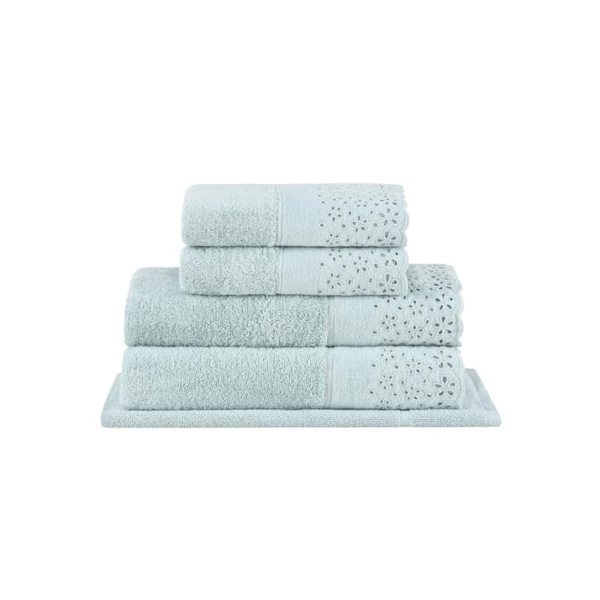 Buddemeyer Jogo de Toalhas Crystal Banho Verde 5 peças