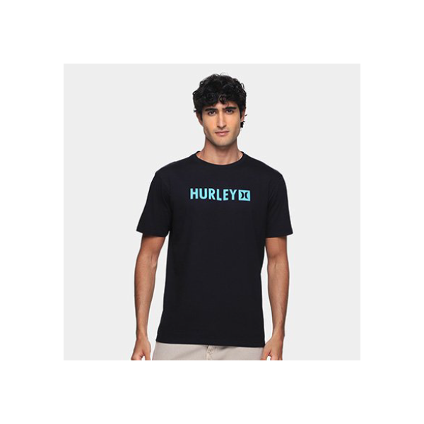Camiseta Hurley Square P.E Masculina - Preto