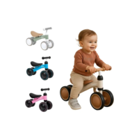 Bicicleta De Equilíbrio 4 Rodas Bebê Sem Pedal Infantil Buba