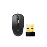 Combo Adaptador USB Wireless 150Mbps + Mouse USB Ambidestro 1000DPI, Conexão Rápida e Conforto para Navegar, Compatível com Windows, Mac, Linux e Chrome OS