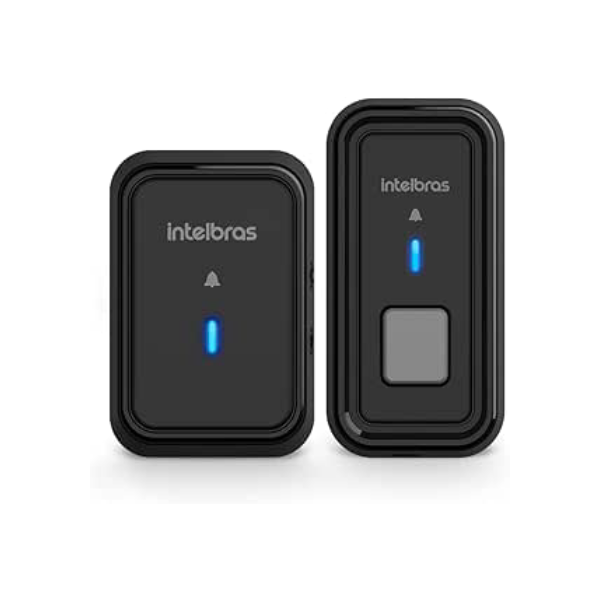 Campainha Sem Fio Com Bateria CIB 101 Preto Intelbras