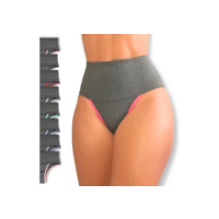 8 Calcinhas Fitness Cós Alto Com Compressão Pra Barriga