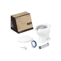 Kit de Bacia Convencional Assento PP com Abertura Frontal e Complementos de Instalação Acesso