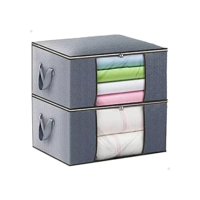 Kit 2 Sacos Organizador De Roupas Edredons Cobertores Travesseiro Brinquedo Multiuso Anti Mofo