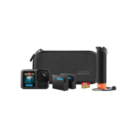 GoPro HERO13 Black Bundle - Kit com Câmera de Ação à Prova d'água 10m, 5.3K60, HLG HDR, 27MP, HyperSmooth 6.0, GPS, Wi-Fi 6 e Acessórios Extras The Handler, Bateria Enduro, Cartão de 64GB e um Estojo