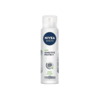 NIVEA MEN Desodorante Antitranspirante Aerossol Sensitive Protect 150ml - Proteção prolongada de 48h, peles sensíveis, com óleo de abacate e extrato de camomila, minimiza a irritação da pele