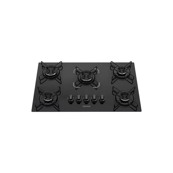 Cooktop a gás Itatiaia Preto 5 Bocas Essencial Bivolt 127V/220V 620CT50153