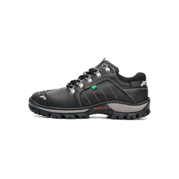 Tênis Coturno Cano Baixo Masculino Adventure Bico Emborrachado Tamanho:39;Cor: - Marrom