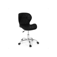 Cadeira Office Eiffel Slim Base Giratória - Preta