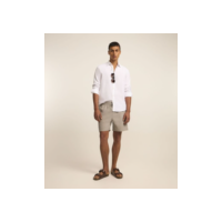 Bermuda de Banho em Anarruga com Textura Bege