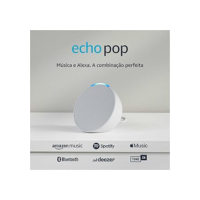 Echo Pop | Smart speaker compacto com som envolvente e Alexa | Cor Branca