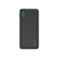 Geonav Power Bank, Carregador Portátil Universal 20.000mAh, 2 saídas USB QC 3.0 para carregamento rápido + 1 saída USB-C (PD) até 18W, até 7 recargas, PB20KBK, Preto