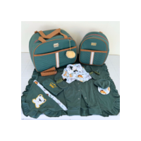Kit Bolsa Mala Maternidade com Saída Maternidade e Manta de Bebê