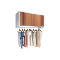 Armário Organizador Suspenso P/ Lavanderia Com Cabideiro