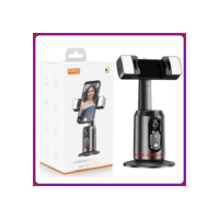 Estabilizador De Gimbal De Rotação 360 Automático De Rosto Com Suporte De celular LED Remoto Inteligente A'gold Original