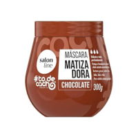Salon Line, Máscara Matizadora, #TodeCacho, Chocolate, Vegano - Para Cabelos Ondulados, Cacheados e Crespos, 300 g