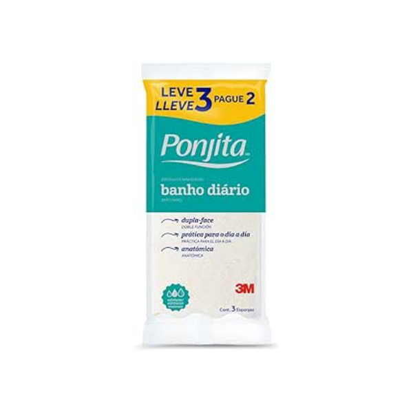 ZKMAGIC Ponjita 3M Esponja Para Banho Amarela Leve 3 E Pague 2