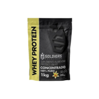 Whey Protein Concentrado 1Kg Sabor Baunilha Soldiers Nutrition