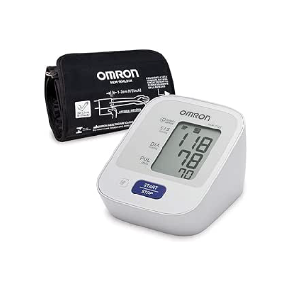 OMRON Monitor de Pressão Arterial de Braço Control+ Hem-7122, Branco