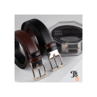 Cinto Masculino Dupla Face em Couro com Fivela Ajustável - Envio Imediato