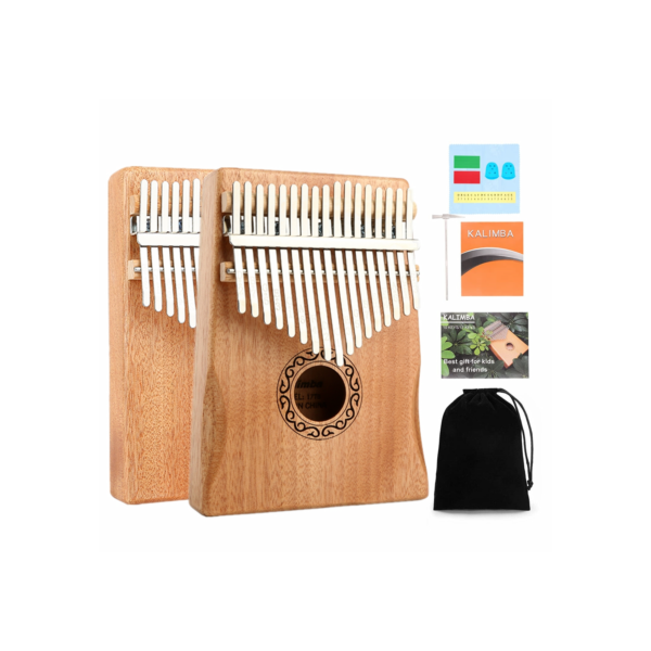 Kalimba Polegar Piano 17 21 Teclas Madeira Mogno Portátil Finger Piano Combinações Presentes para Crianças