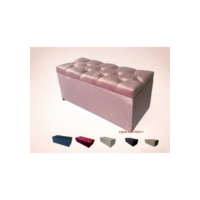 PUFF BAU CAPITONE VELUDO E SUEDE PÉ DE CAMA PORTA OBJETOS BRINQUEDOS SAPATO CASA DECORAÇÃO -PROMOÇÃO