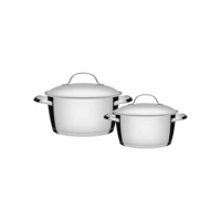 Jogo de Panelas com Fundo Triplo 2 Peças, Tramontina, 65660230, Inox