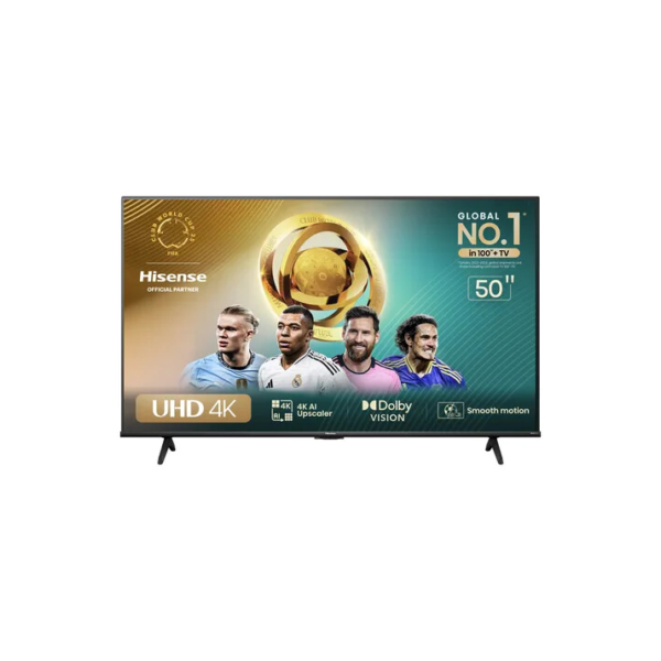 Hisense Smart TV UHD 4K DLED 50" Polegadas 50A6N com HDR10+ Dolby Vision Game Mode Controle por Voz Alexa Built-In AirPlay