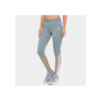 Calça Legging Adidas Hyperglam Feminina - Verde+Branco