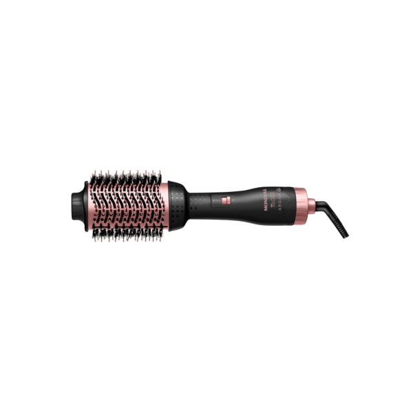 Escova Secadora Argan Mondial Preto e Golden Rose 1200W ES-14-BI