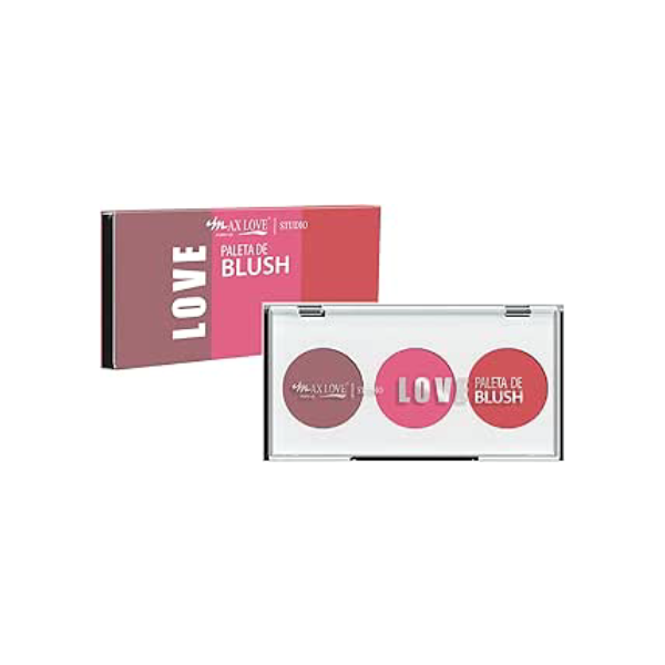 Paleta De Blush Trio, Max Love - Cor: 1