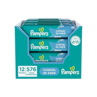 Pampers Lenços Umedecidos Cuidado de Bebê 576 unidades