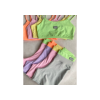 Conjunto Fitness Feminino Short Roupa de Academia Zero Transparência Básico P M G Short Jade