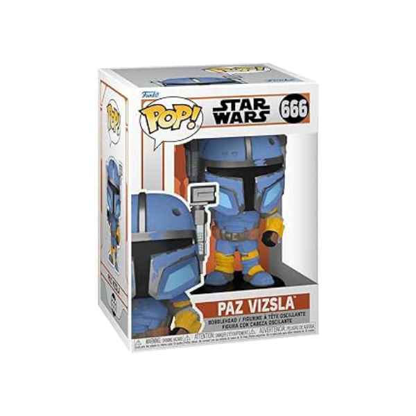 Funko Pop Vinyl Mandalorian Paz Vizla (C: 1-1-2) - Preto Brilhante