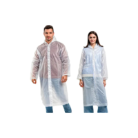 Kit 2 Capa De Chuva Reforçada Pvc Transparente Resistente